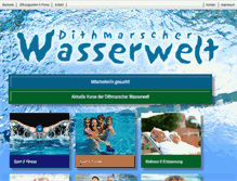 Tablet Screenshot of dithmarscher-wasserwelt.de